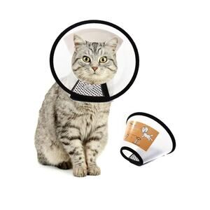Plastic Pet Recovery Collars & Cones for pets After Surgery Adjustable(XXS)